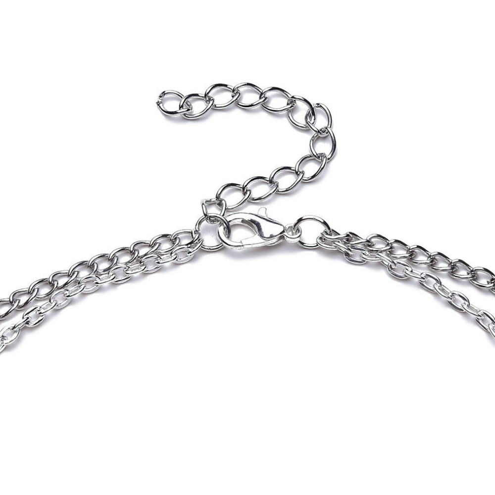'Beachy' Shell Detail Multilayer Silver Necklace - Picture 7 of 7